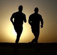 men jogging